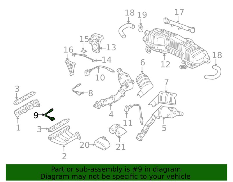 Genuine Porsche parts diagram