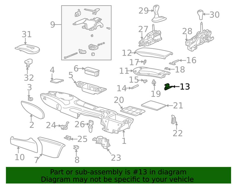 Genuine Porsche parts diagram