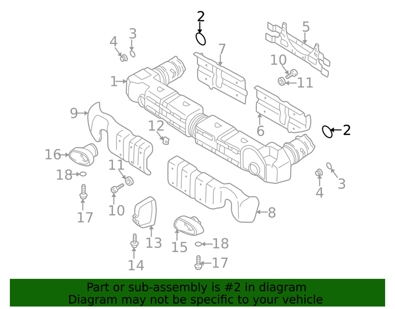 Genuine Porsche parts diagram