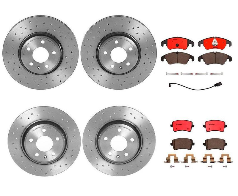 Brembo Brake Pads and Rotors Kit – Front and Rear (320mm/300mm) (Ceramic) (Xtra)