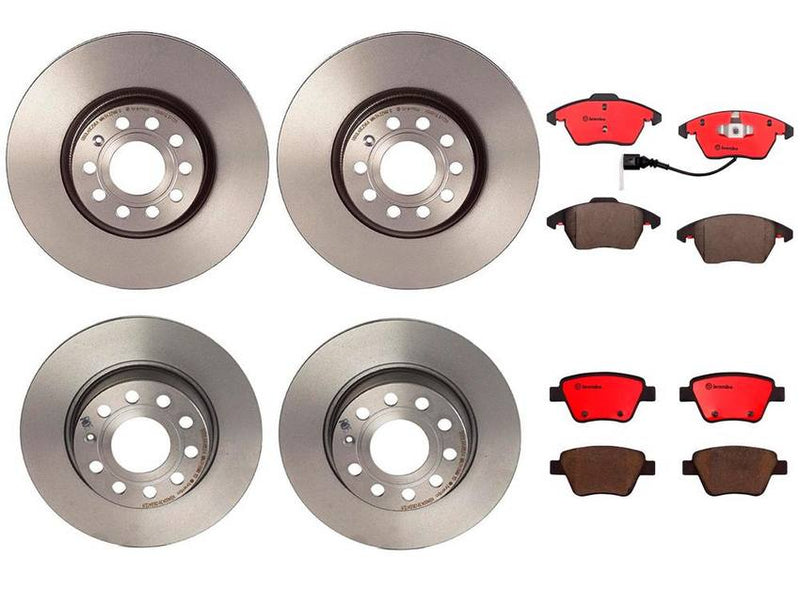 Audi Brake Kit – Pads & Rotors Front and Rear (312mm/272mm) (Ceramic) 8J0698151C – Brembo 4026497KIT