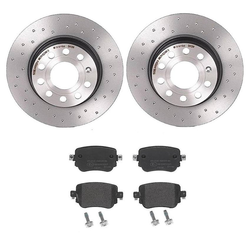 VW Brembo Brakes Kit – Pads and Rotors Rear (272mm) (Low-Met) (Xtra) 7N0698451A – Brembo 4038783KIT