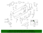 Genuine Porsche parts diagram