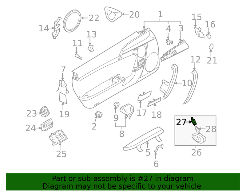Genuine Porsche parts diagram