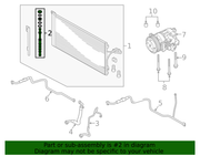 Genuine Porsche parts diagram