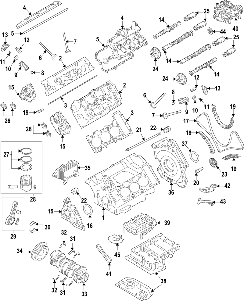 Genuine Porsche parts diagram