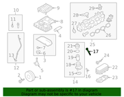 Genuine Porsche parts diagram