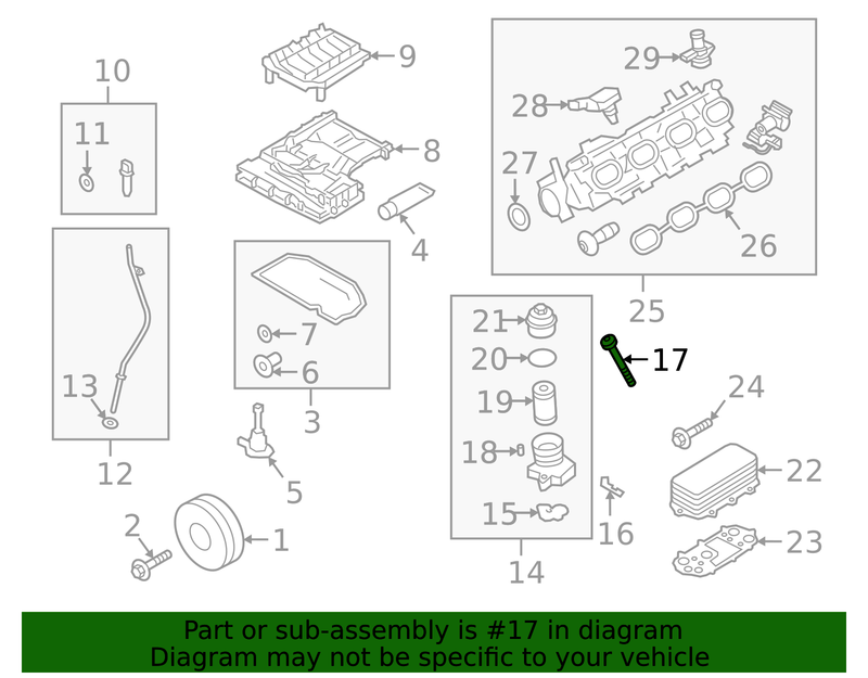 Genuine Porsche parts diagram