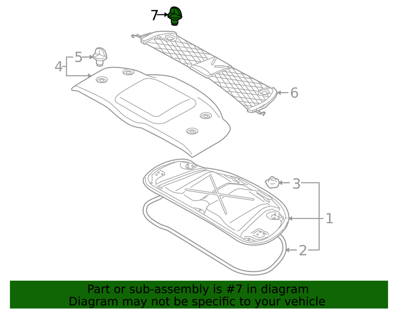 Genuine Porsche parts diagram