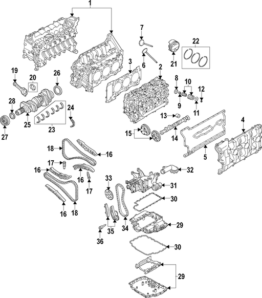Genuine Porsche parts diagram