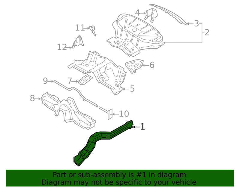 Genuine Porsche parts diagram