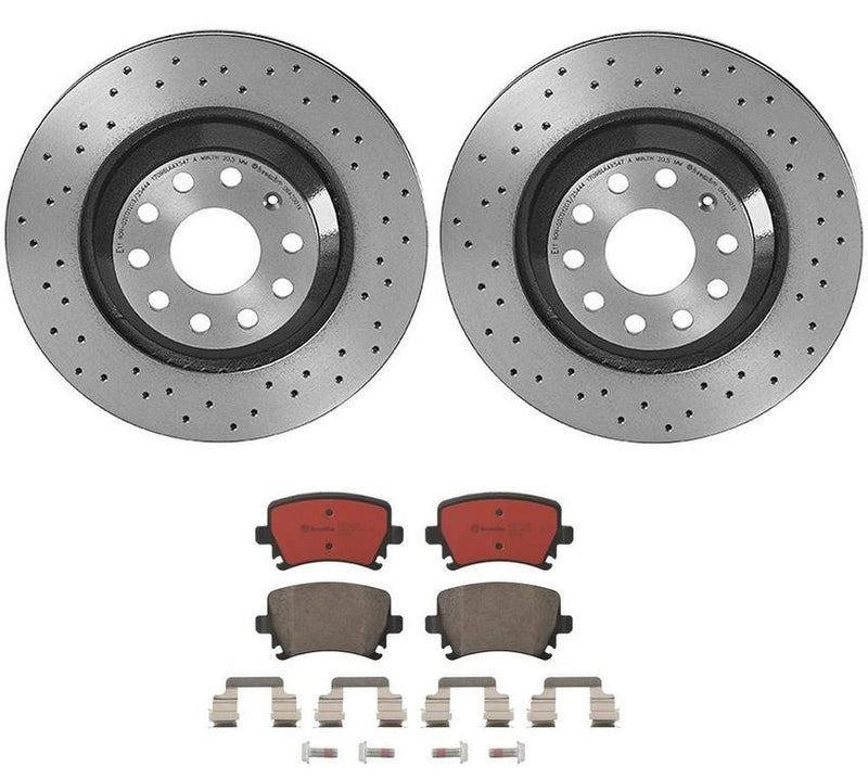 VW Brembo Brakes Kit – Pads and Rotors Rear (310mm) (Ceramic) JZW698451M – Brembo 4175991KIT