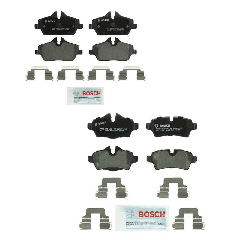 Mini Disc Brake Pad Set Kit – Front and Rear (Semi-Metallic) 34106863292