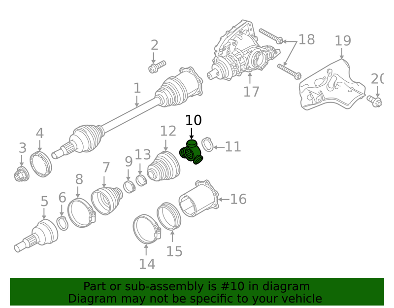 Part can be found as reference #10 in illustration