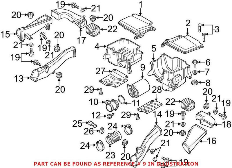 Genuine VW/Audi Engine Air Filter 420133843C