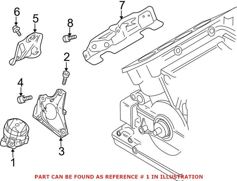 Genuine VW/Audi Engine Mount 420199381AA