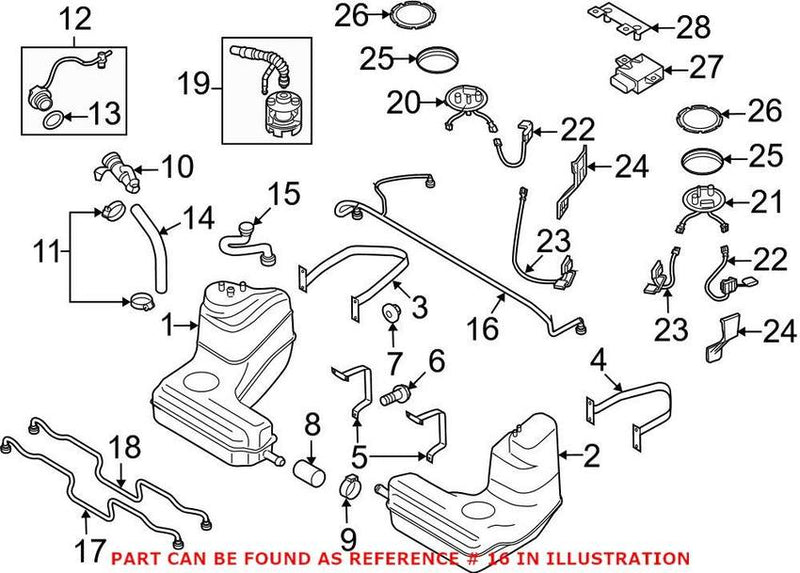 Genuine VW/Audi Evaporative Emissions System Lines 420201167C