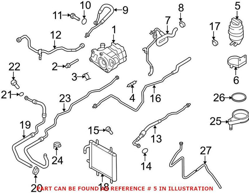 Genuine VW/Audi Power Steering Reservoir 420422371B