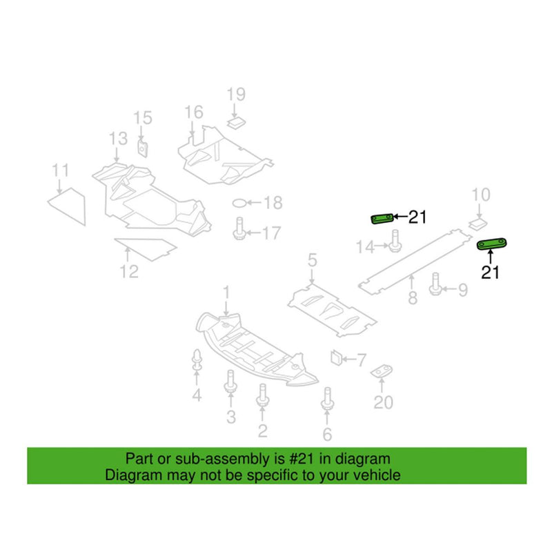 Genuine VW/Audi Mud Flap Set – Rear 420825851