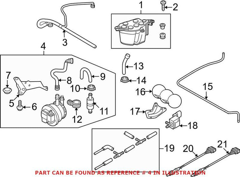 Genuine VW/Audi Evaporative Emissions System Leak Detection Pump 420906201
