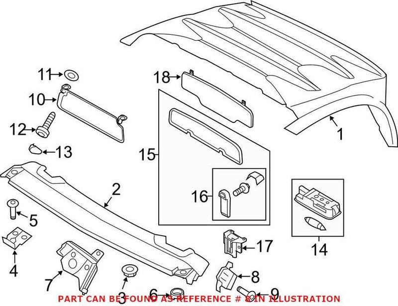 Genuine VW/Audi Windshield Post Trim Clip 427853707A
