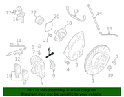 Genuine Porsche parts diagram