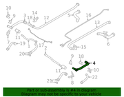 Genuine Porsche parts diagram