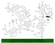 Genuine Porsche parts diagram