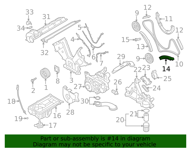 Genuine Porsche parts diagram
