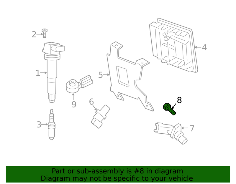Genuine Porsche parts diagram