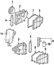 Genuine Porsche parts diagram