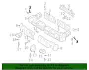 Genuine Porsche parts diagram