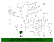 Genuine Porsche parts diagram