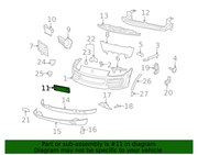 Genuine Porsche parts diagram