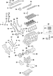 Genuine Porsche parts diagram