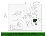 Genuine Porsche parts diagram