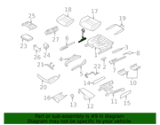 Genuine Porsche parts diagram