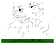 Genuine Porsche parts diagram