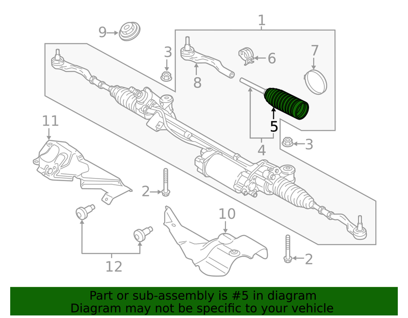 Genuine Porsche parts diagram
