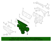 Genuine Porsche parts diagram