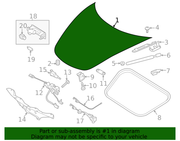 Genuine Porsche parts diagram