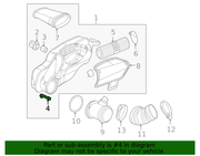 Genuine Porsche parts diagram