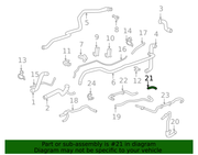 Genuine Porsche parts diagram