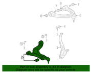 Genuine Porsche parts diagram