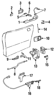 Genuine Porsche parts diagram