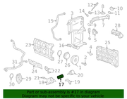 Genuine Porsche parts diagram