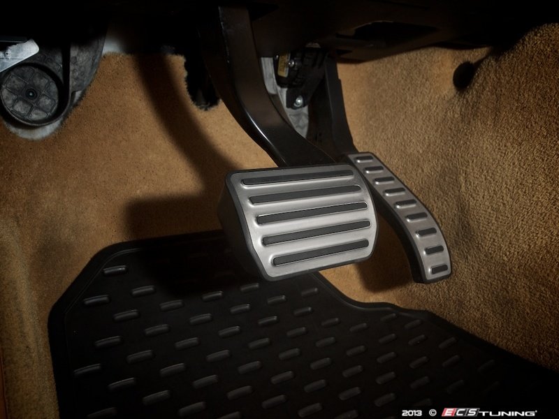 Brushed Aluminum Pedal Cap - Throttle