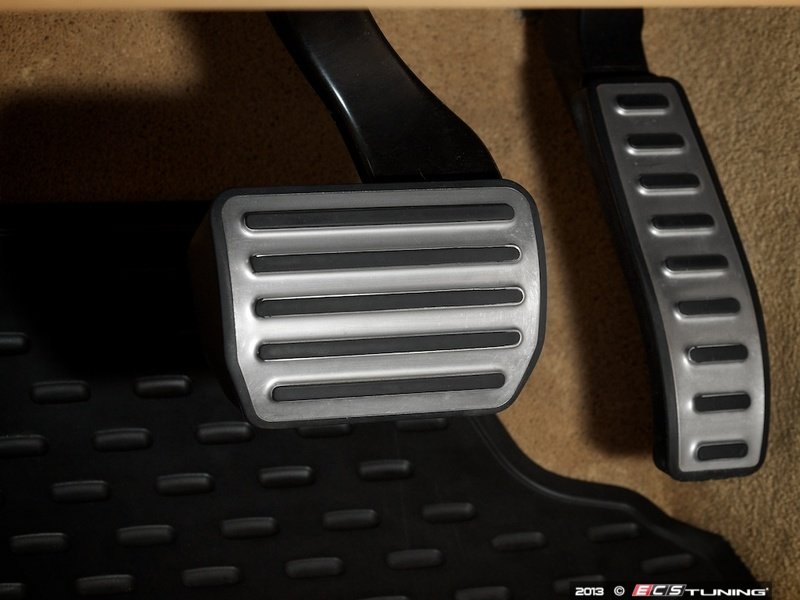 Brushed Aluminum Pedal Cap - Throttle