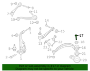 Genuine Porsche parts diagram