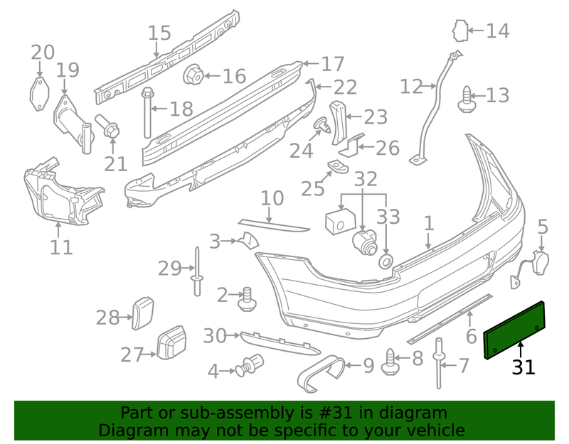 Genuine Porsche parts diagram